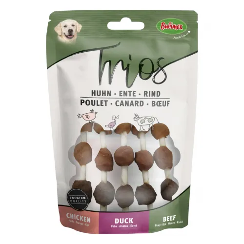 TriosKaurollen Büffelhaut mit Fleischmix 100g 100g