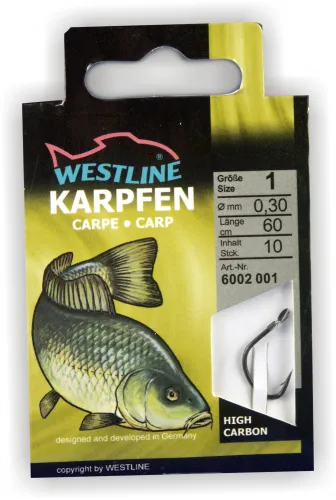 Angelhaken Karpfen gold 10 Stück