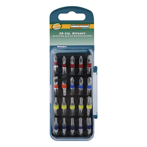 20tlg Bitsatz aus S2 Stahl