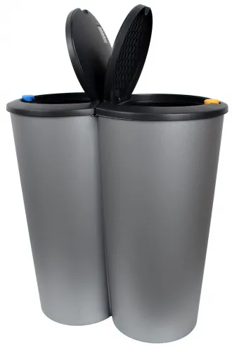 Abfalleimer DUO BIN 2x25L 53x50x30cm