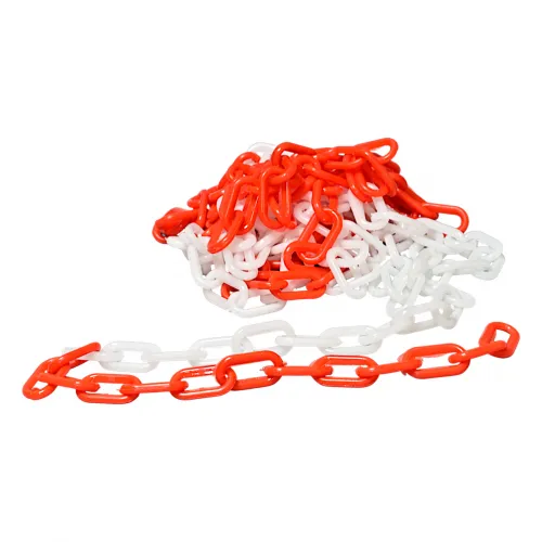 Absperrkette 5m Rot-Weiß Kunstoff