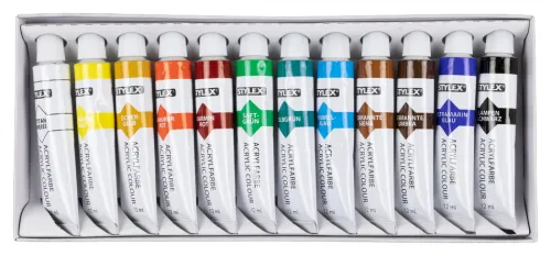 Acrylfarbe 12 Tuben à 12 ml