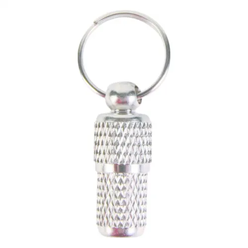 Adressanhänger für das Halsband Chrom