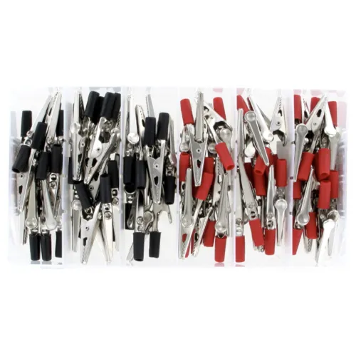 Aligatorklemmensortiment 80 stück