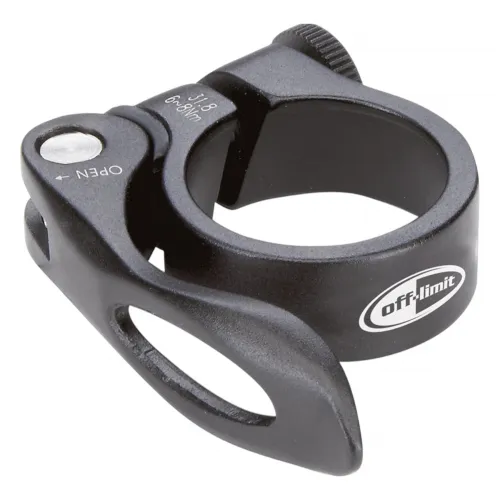 Alu-Sattelklemmring mit Schnellspanner: 318 mm schwarz