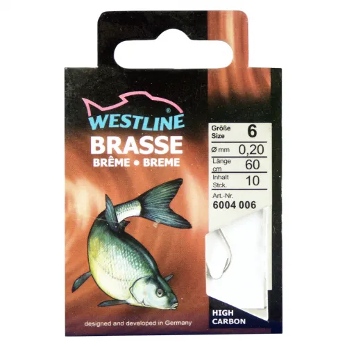 Angelhaken Brasse Nickel 10 Stück