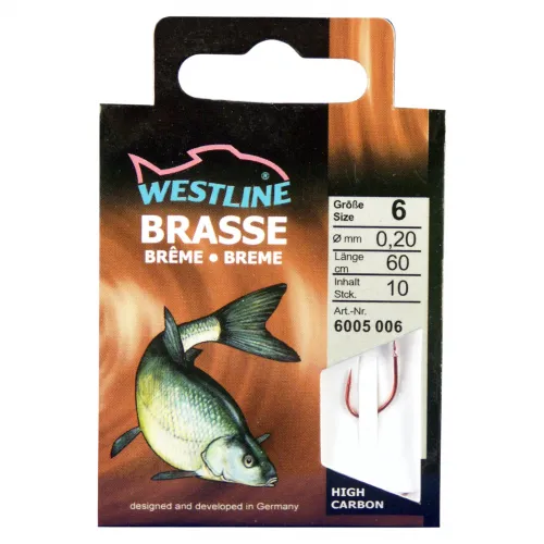 Angelhaken Brasse Rot 10 Stück