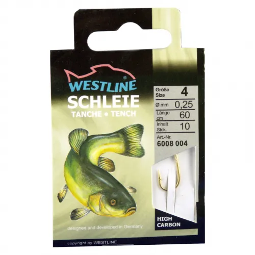 Angelhaken Schleie Gold 10 Stück