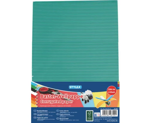 Bastel-Wellpappe DIN A4 8 Bogen