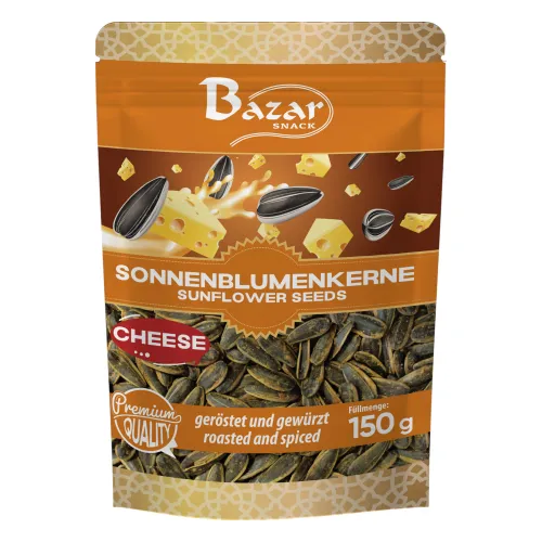 Bazar Sonnenblumenkerne, geröstet und gewürzt, mit Käsegeschmack 150 g
