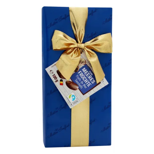 Belgische Meeresfrüchtepralinen blau 100g