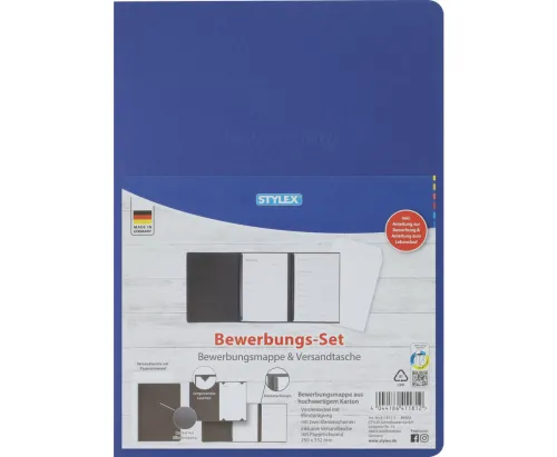 Bewerbungs-Set ledergeprägter Karton