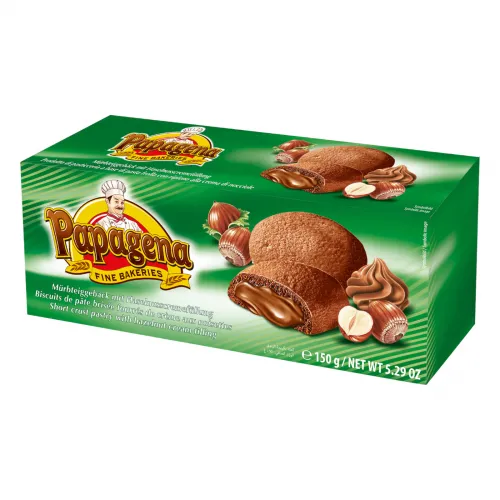 Biscuits mit Haselnusscremefüllung 150g