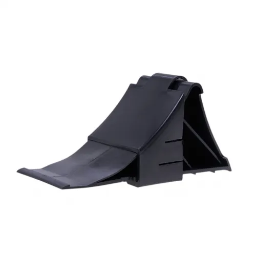 Bremskeil / Unterlegkeil mit Halter für Anhänger