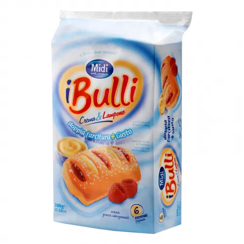 Bulli Merende Himbeere & Creme 6x50g