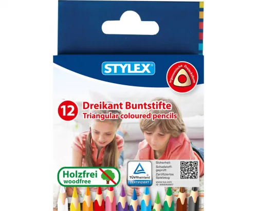 Buntstifte Dreikant kurz 12 Stück