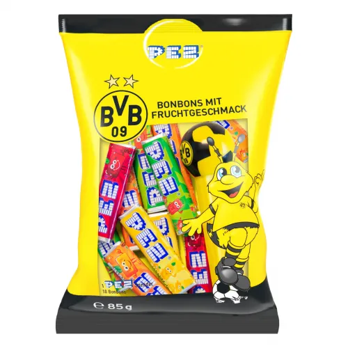 BVB PEZ-Spender inkl, Nachfüllungen 85g