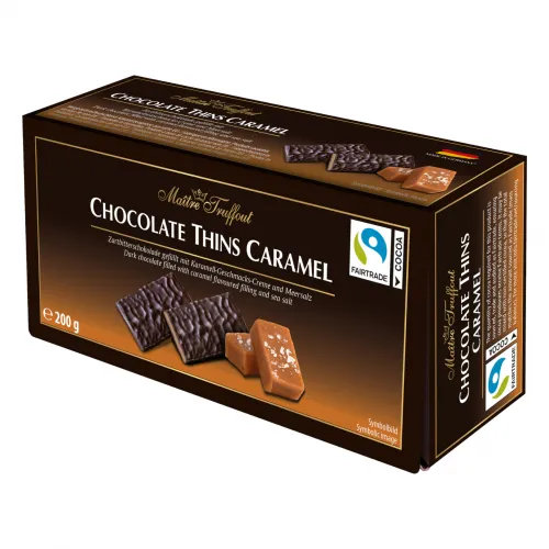 Chocolate Thins Caramel 200g