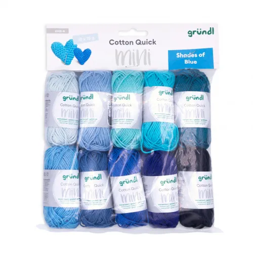 Cotton Quick Mini Shades of Blue10tlg