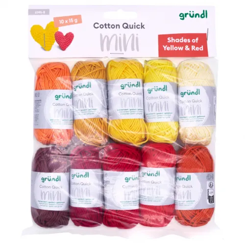 Cotton Quick Rot/Gelb-Töne 10x15g