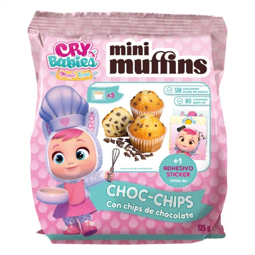 Cry Babies Mini Muffin Chocolate Chips 125g