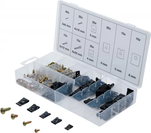 Dämpfungsscheiben- und Schrauben-Sortiment, 170-tlg.