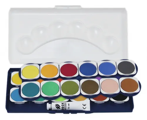 Deckfarbkasten 24 Farben