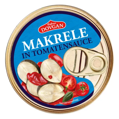 DOVGAN Makrele in Tomatensauce 240g
