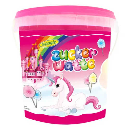 Einhorn Zuckerwatte Eimer 50g