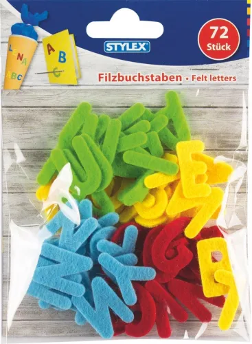 Filz-Buchstaben 72 Stück