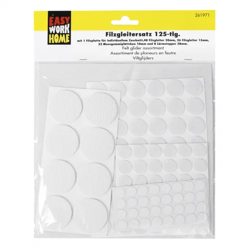 Filzgleitersatz 125-tlg.