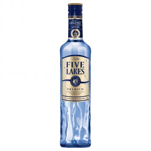 FiveLakes Premium Vodka, 40% vol 500ml