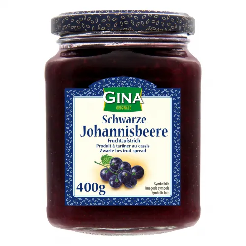 Fruchtaufstrich schwarze Johannisbeere 400g