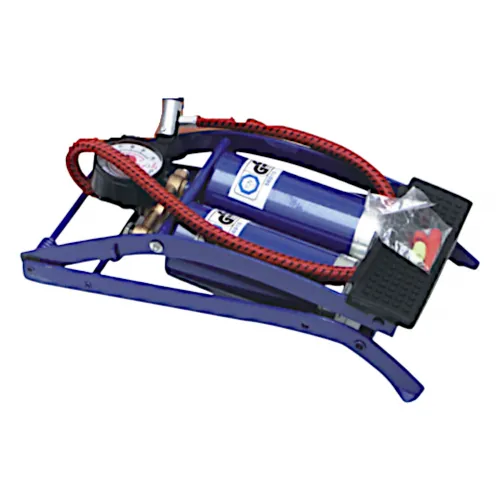 Fußlluftpumpe 2 Zylinder / 7 BAR