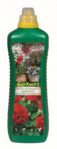 Gä. Aktiv-Pflanzennahrung Blüh-/Grünpflanzen 1L Flüssigdünger