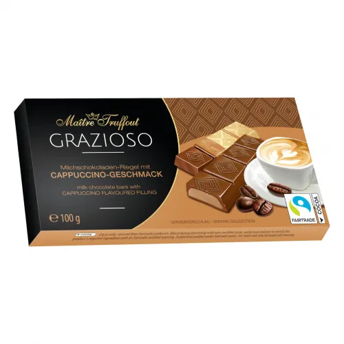 Grazioso Milchschokolade mit Cappuccinocreme 100g (8x12,5g)