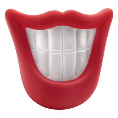 Grinsezähne Vinyl mit Quietscher 8cm