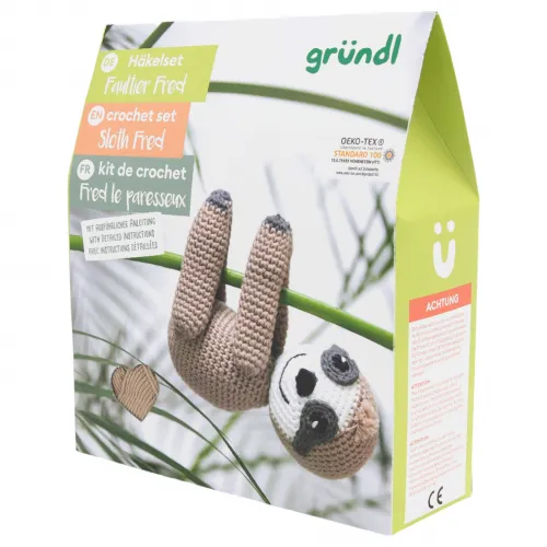 Häkeltier Faultier Fred