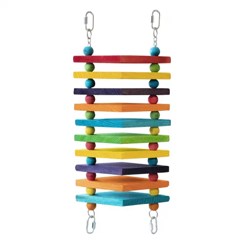 Hängebrücke bunt Holz 42x18cm