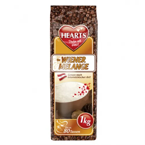 HEARTS Capp. Wiener Melange 1kg STBT - 1 x / 10 x