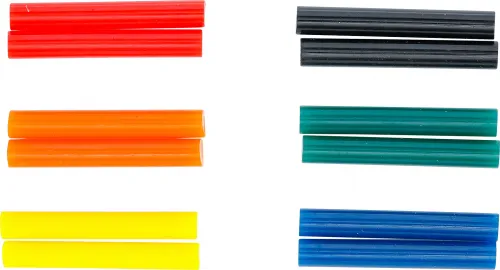 Heißklebe-Patronen bunt 7,5 mm, 12-tlg.