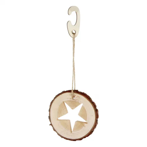 Holzring mit Sternausschnitt Ø75cmx9cm