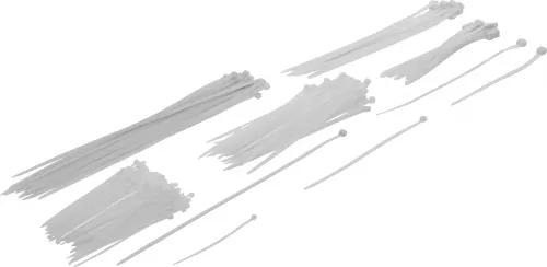 Kabelbinder-Sort. Weiß 100-300mm 250tlg