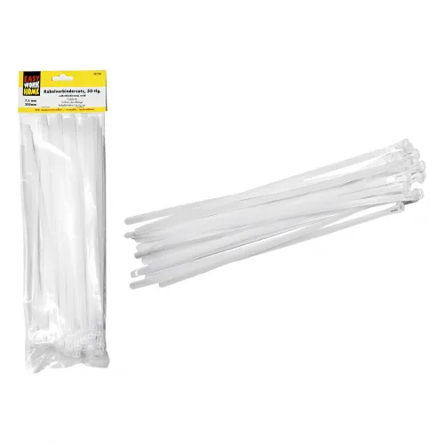 Kabelbindersatz 50tlg 7.6x300mm weiß