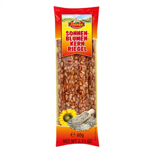 Karamellisierter Sonnenblumenkern-Riegel 60g