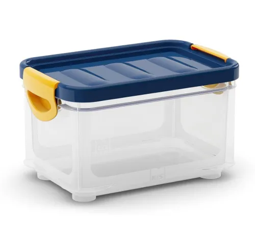 KETER CLIPPER Box S (5,5L) transparent, blau 30x16x19cm