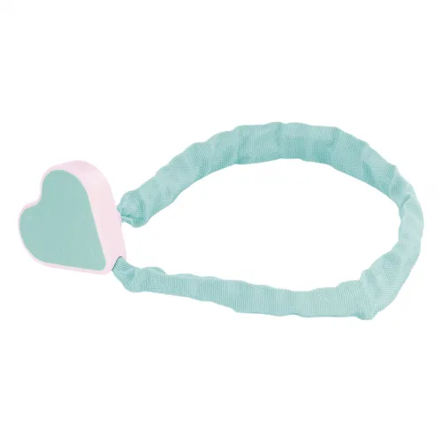 Kettenschloss L: 65 cm türkis mit Herz-Verschluss