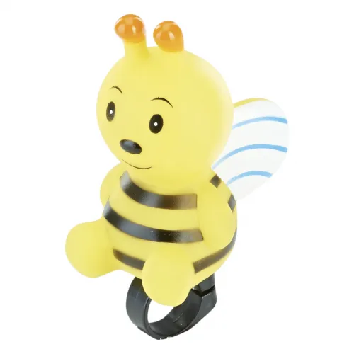 Kinderrad-Hupe Kunststoff grüner Frosch und gelbe Biene