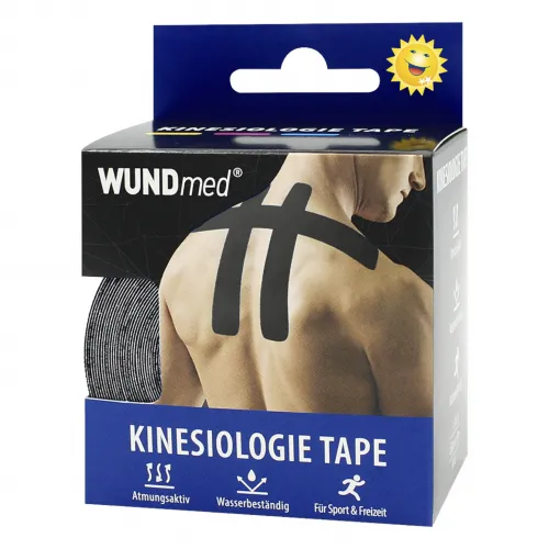 Kinesiologie Tape 5 mx5 cm -schwarz