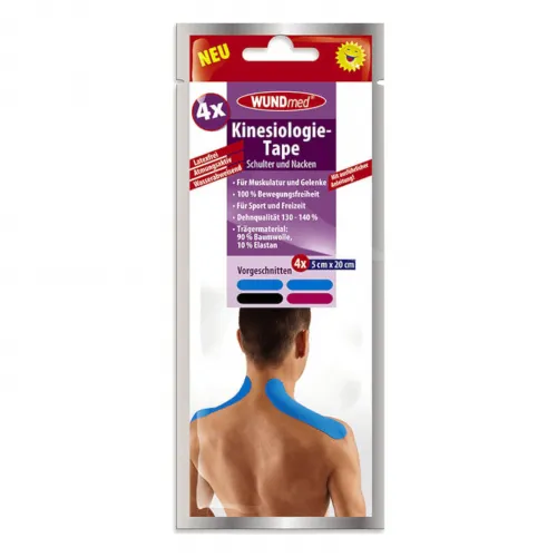 Kinesiologie Tape, Streifen Schulter + Nacken, vorgeschnitten